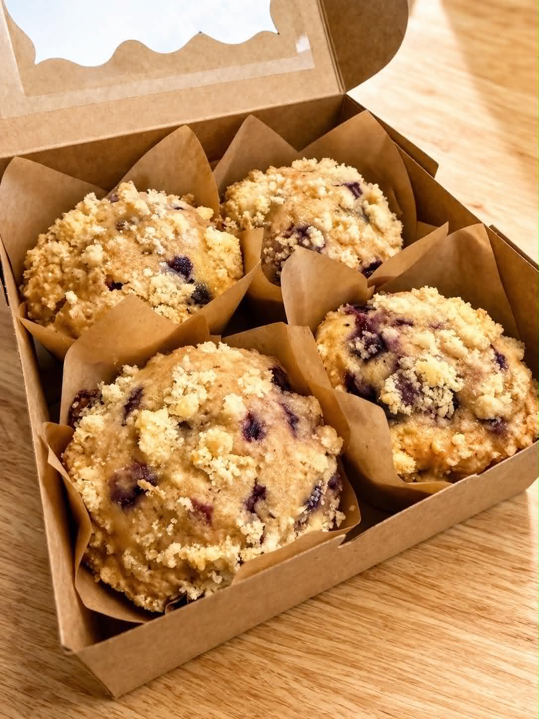 Blueberry Lemon Sunrise Muffins